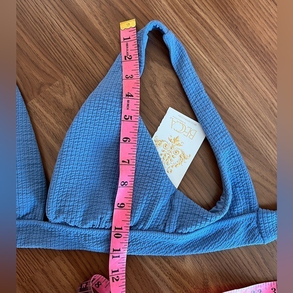 BECCA Blue Banded Triangle Bikini Top - Picture 9 of 16
